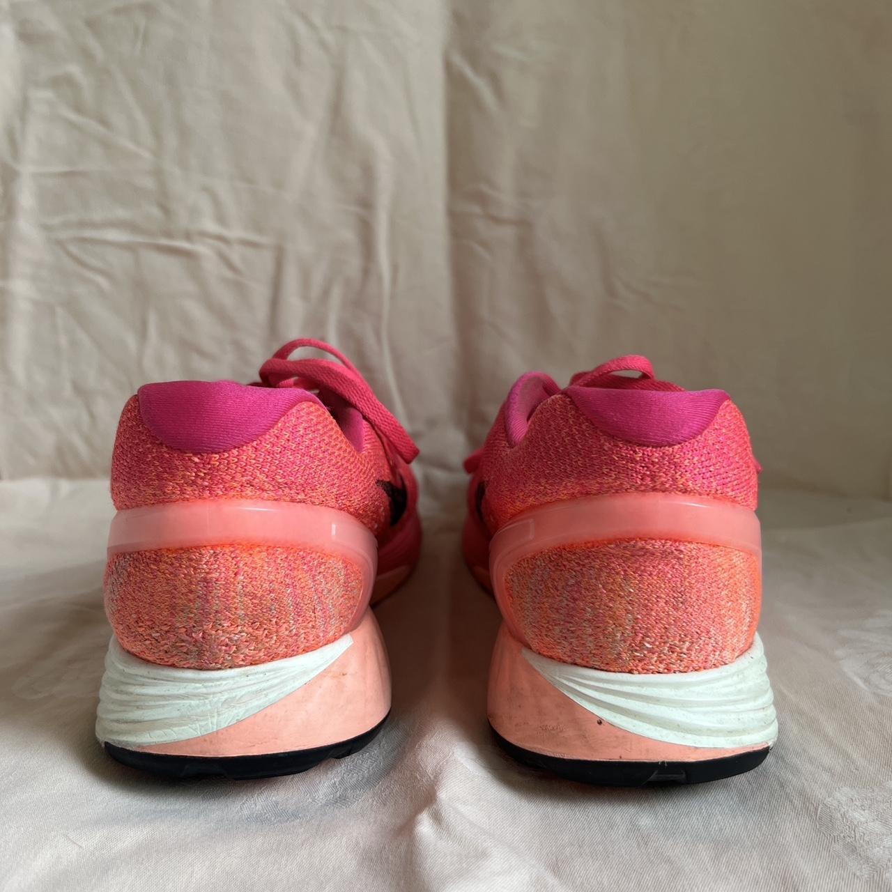 pink orange nike