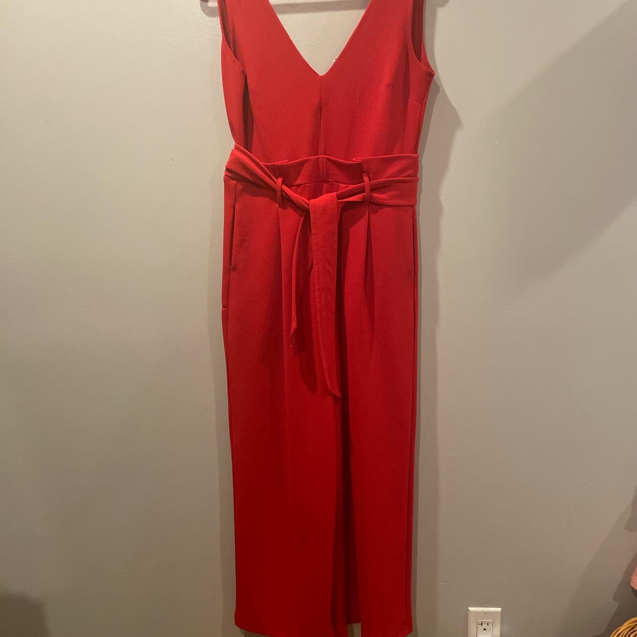 Red jumpsuit by Anthropologie Depop