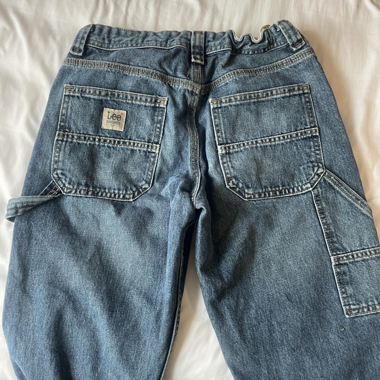 Lee cargo jeans Adjustable waist Kids but fits an... - Depop