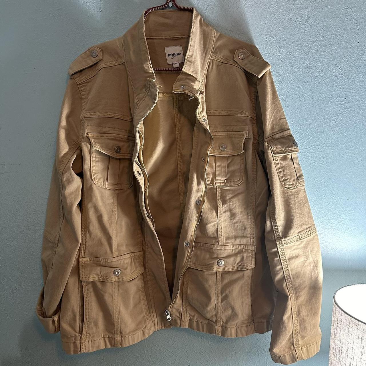 Kensie jeans military outlet jacket