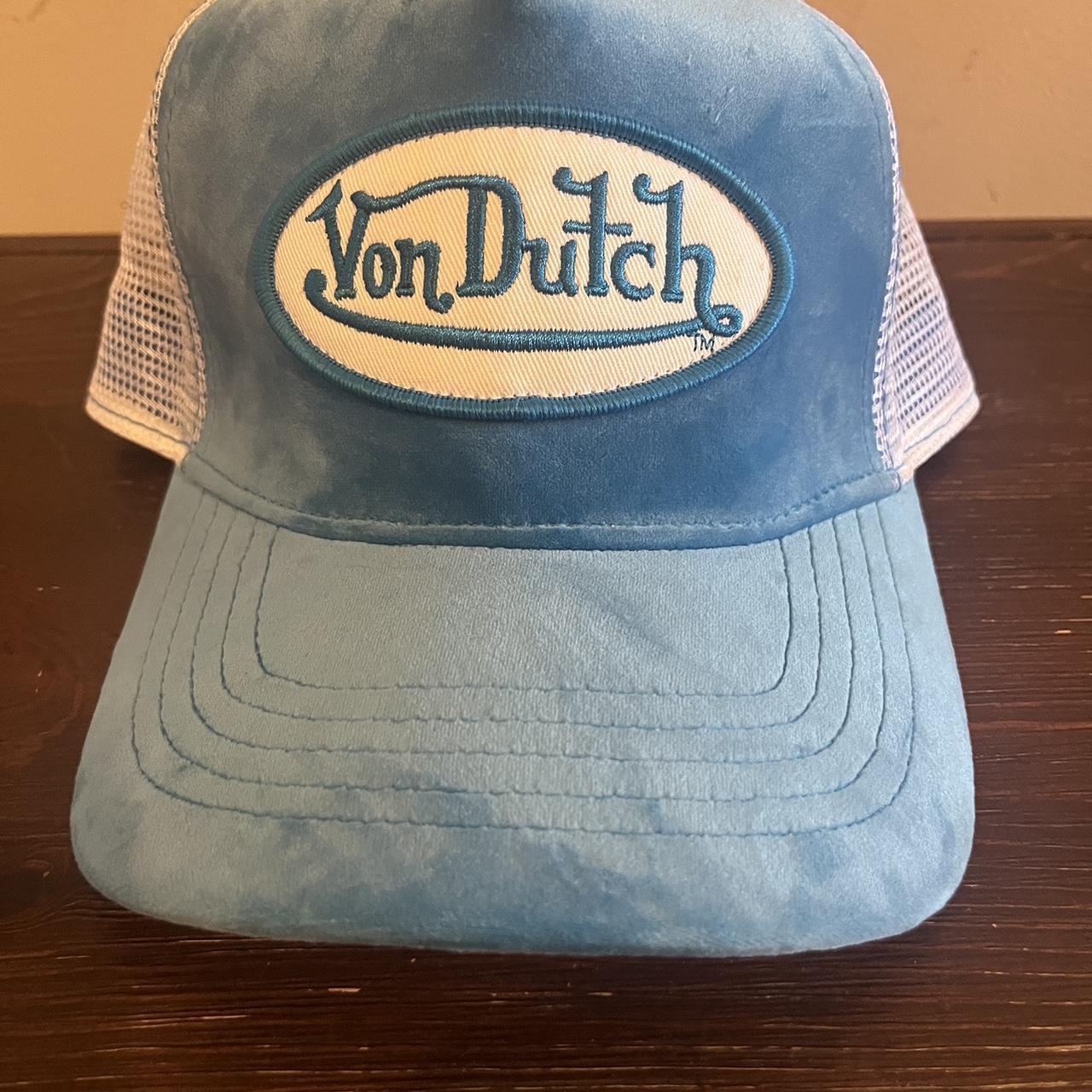 Von Dutch trucker hat Black, white and gold Brand - Depop