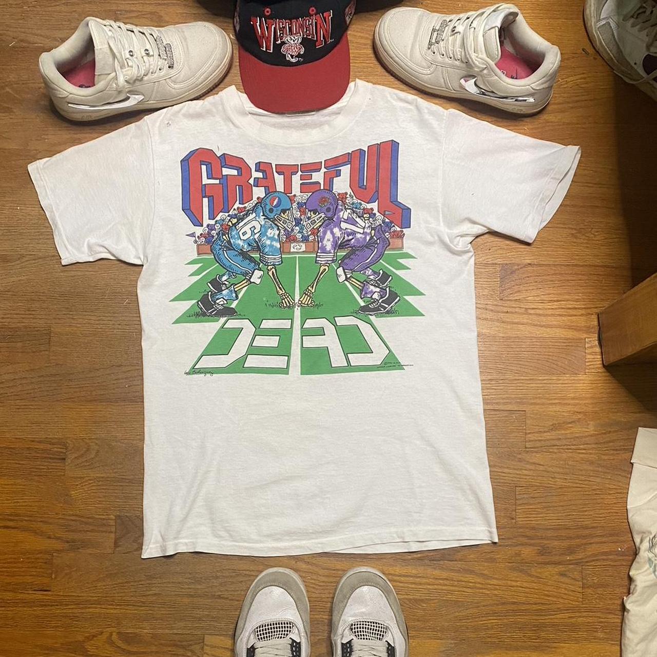 Vintage 1991 Grateful Dead football t-shirt. One of | Depop