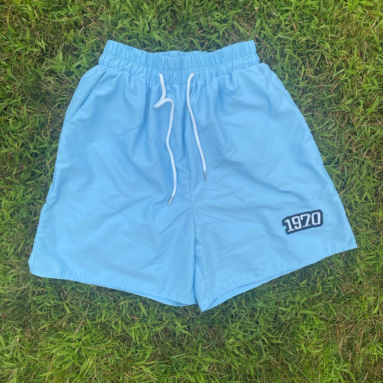 Super cute blue 1970 shorts. They have a small stain... Depop