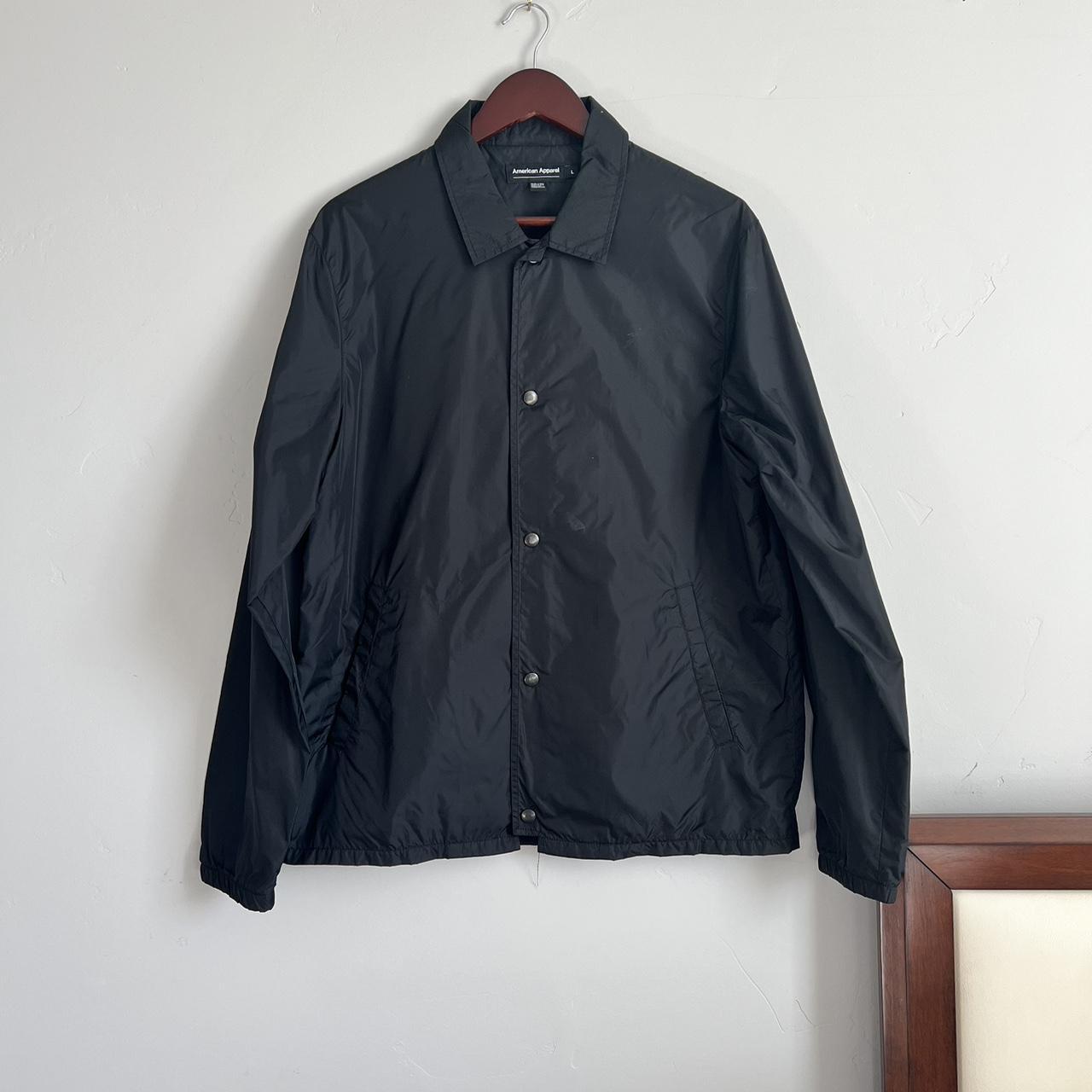 American Apparel Men's Black Jacket | Depop