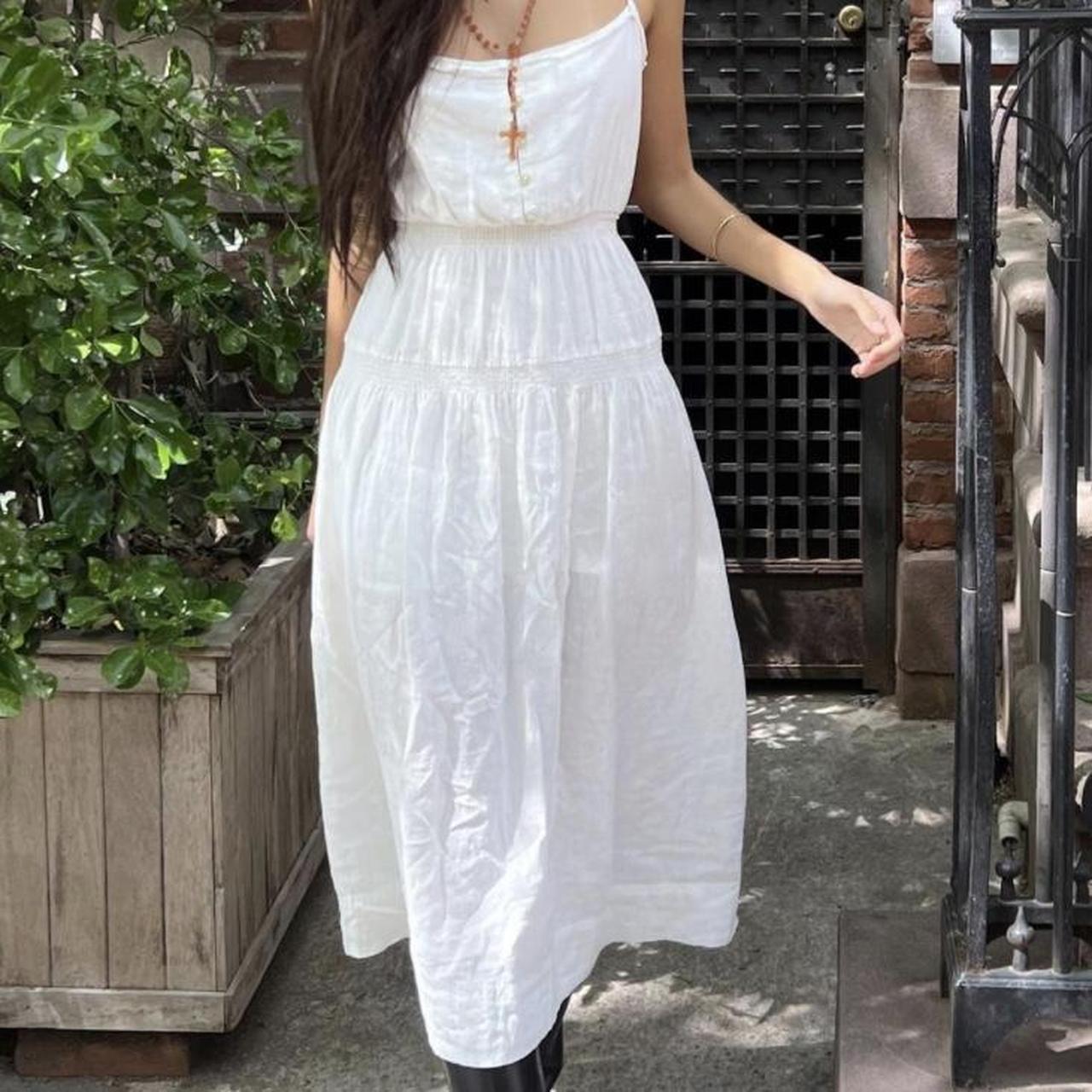 Urban outfitters best sale white midi dress