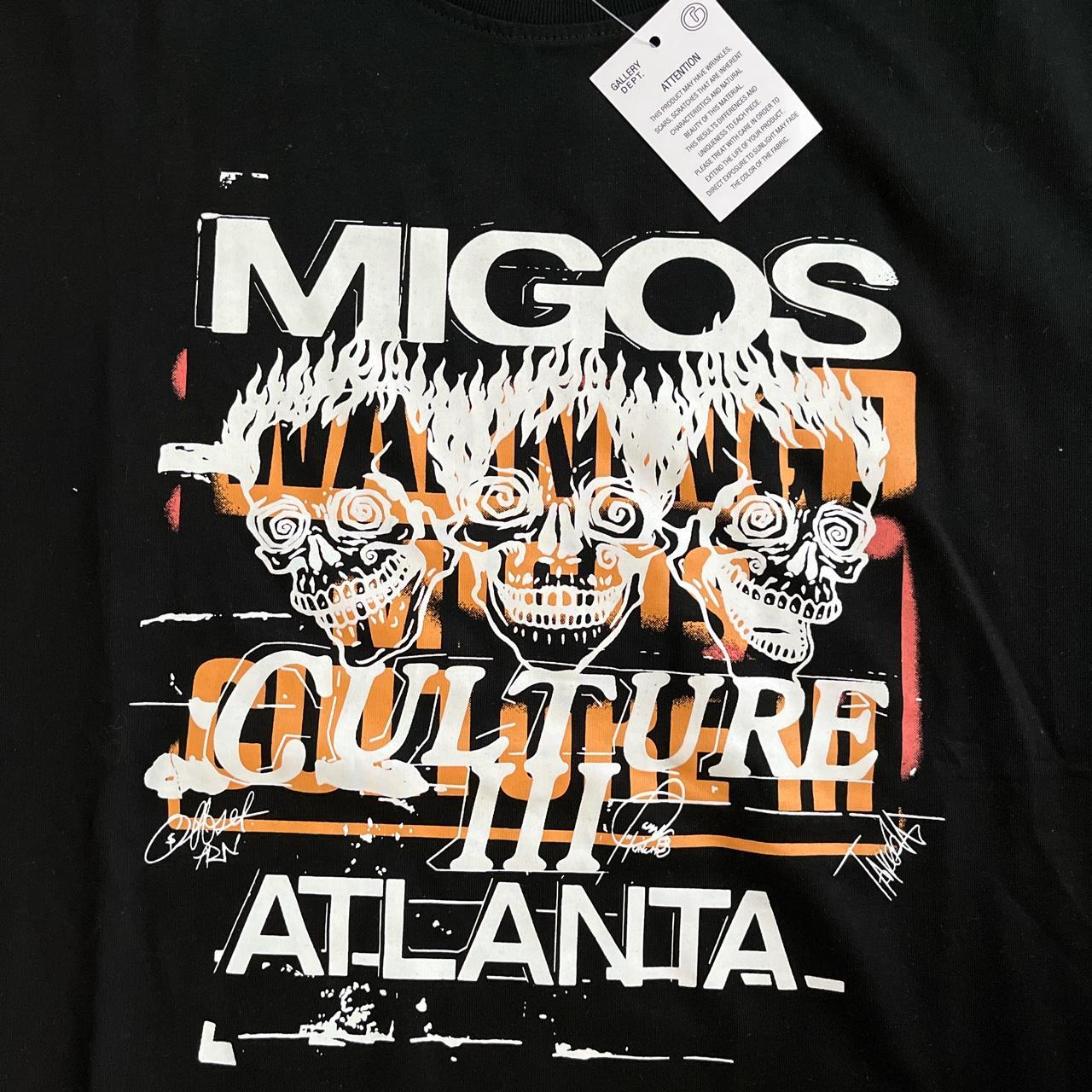 Gallery Dept x Migos Culture Atlanta - Black - Small | Depop