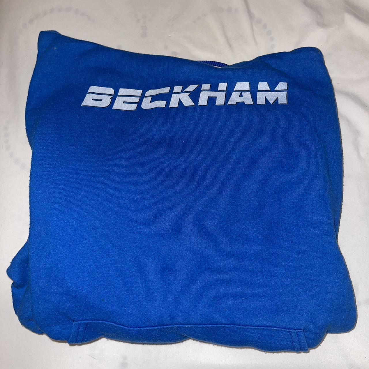 blue jordan beckham merch hoodie has pilling... Depop