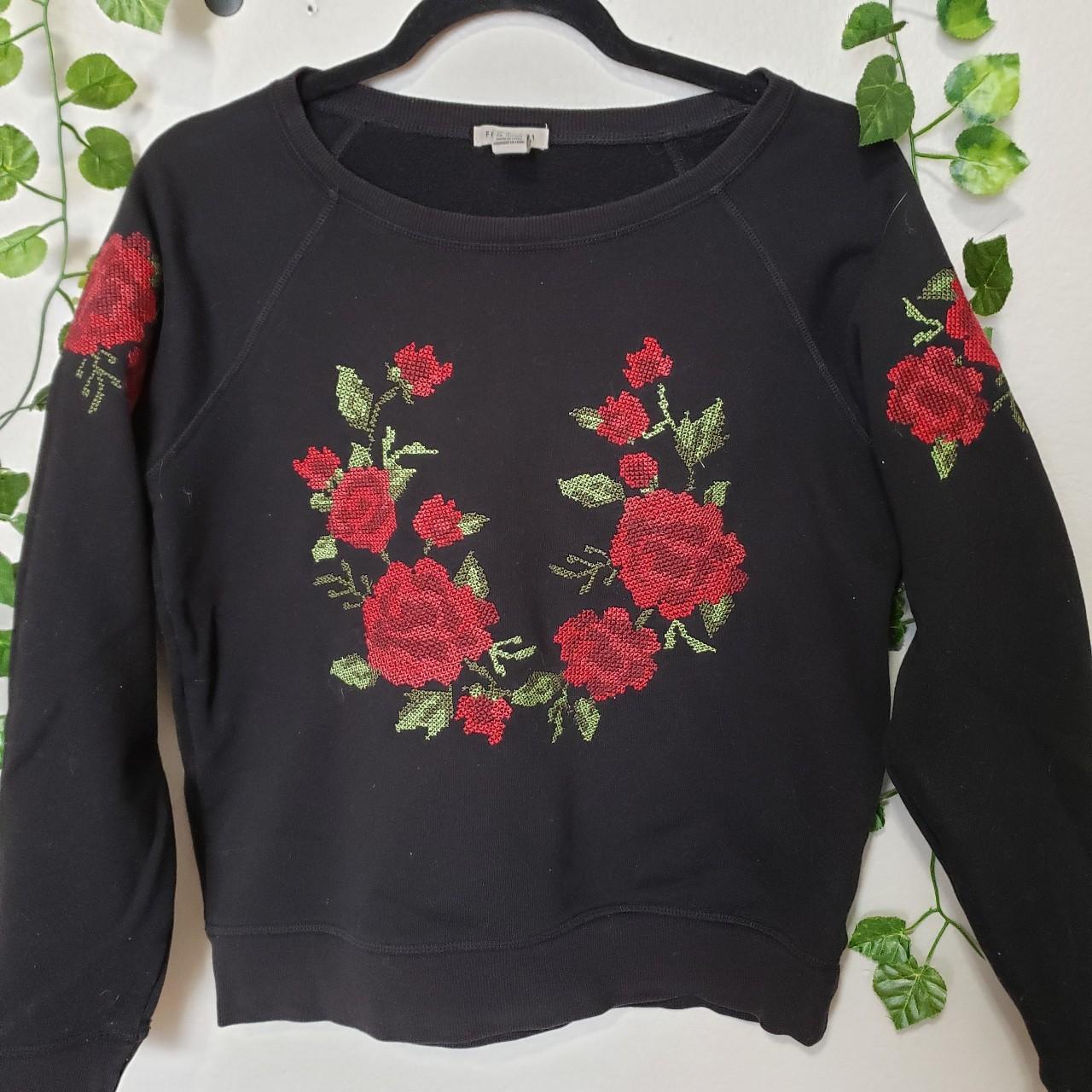 Forever 21 rose sweater hotsell