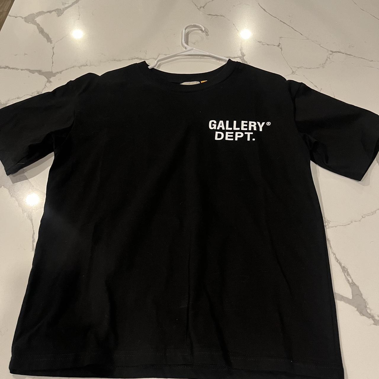 gallery dept black t shirt - Depop