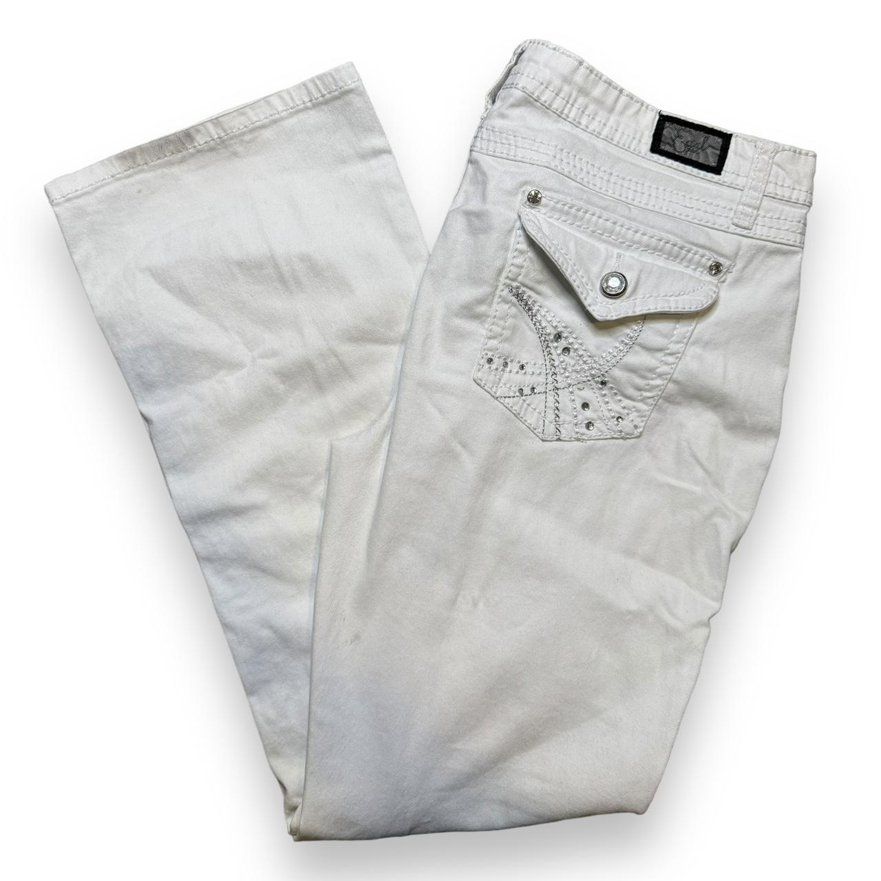 White sales bling jeans