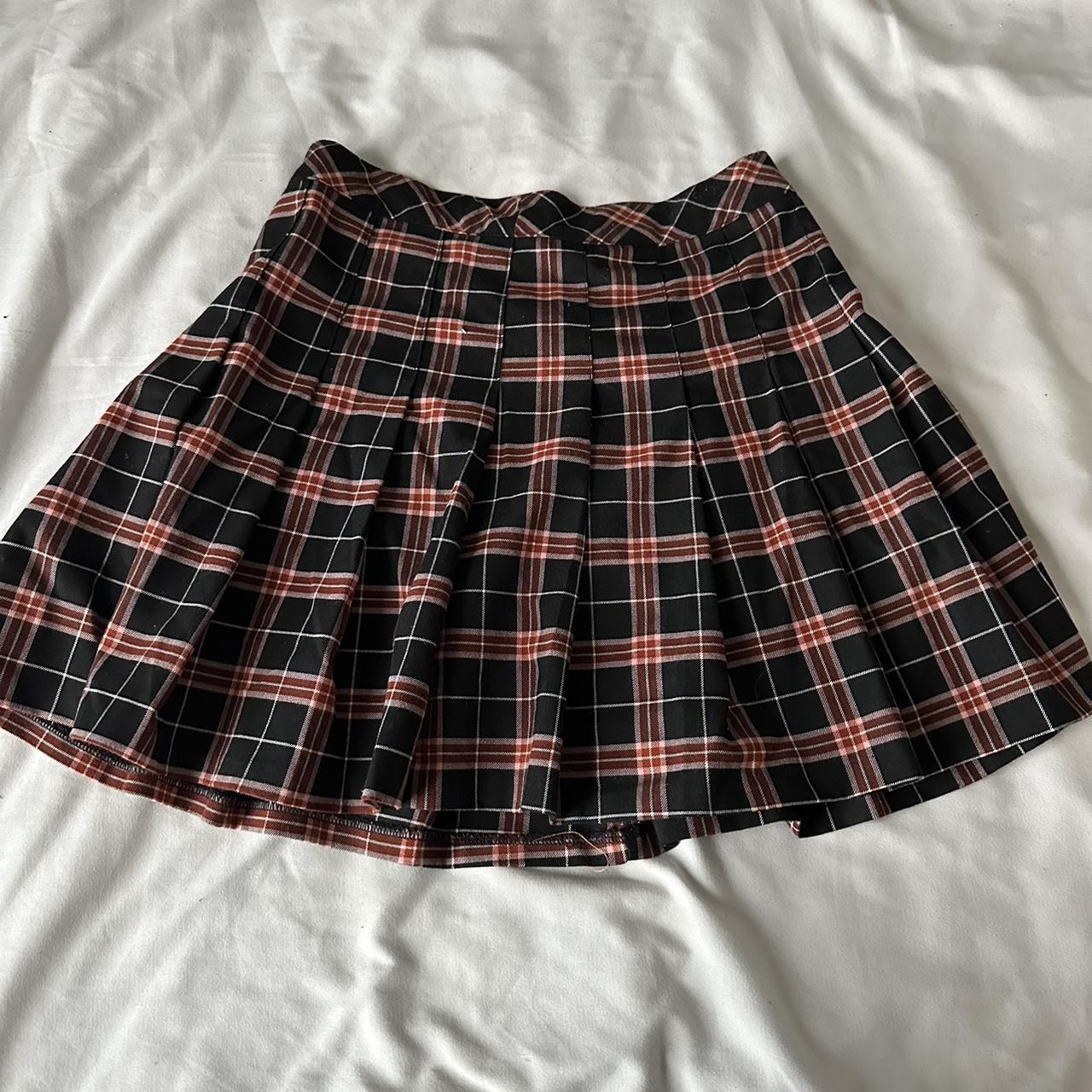 super cute pleaded skirt fits medium - Depop