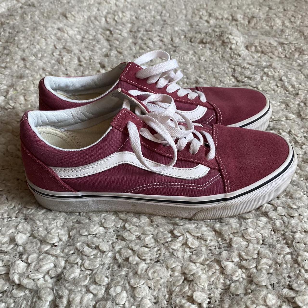 Vans Old Skools dark pink women s size 6.5