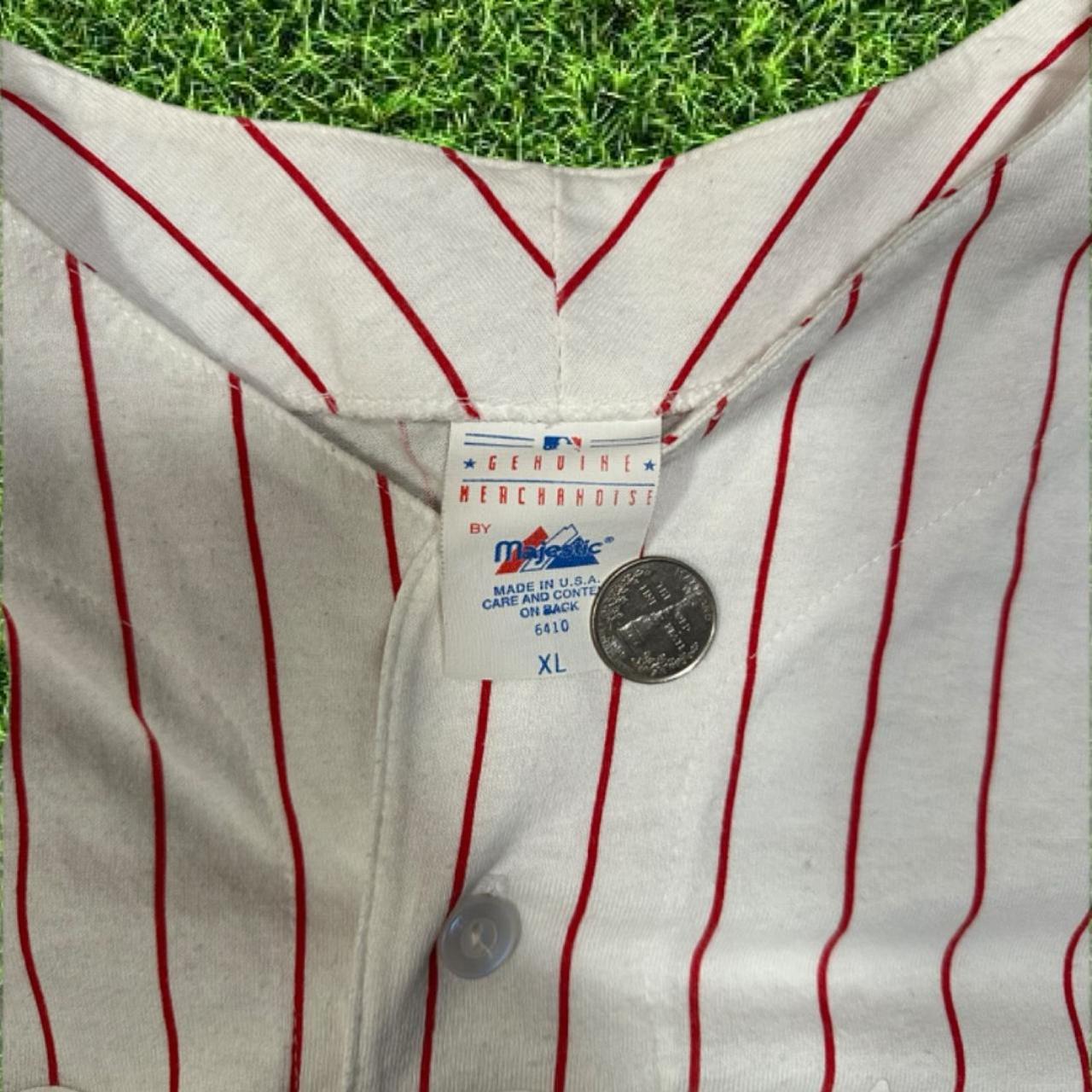 Pinstriped Majestic Philadelphia Phillies Vintage - Depop