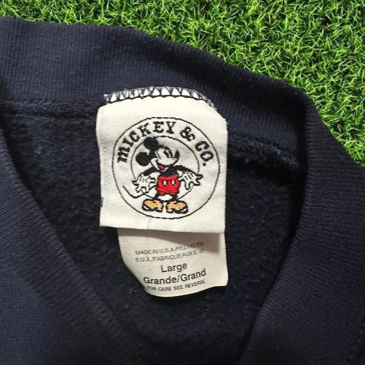 Navy Vintage Mickey Mouse Embroidered