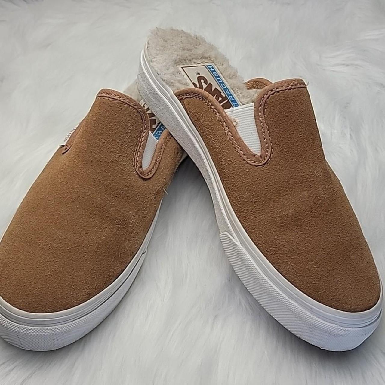 Suede Sherpa Womens Suede Slip On Vans Sherpa Lined Sherpa Vans