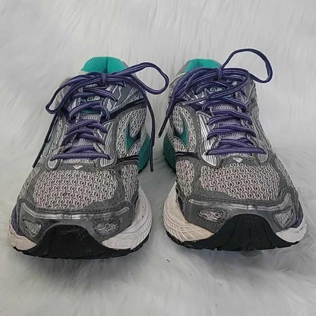 Brooks Womens Ghost 7 Running Shoes Gray Teal Size