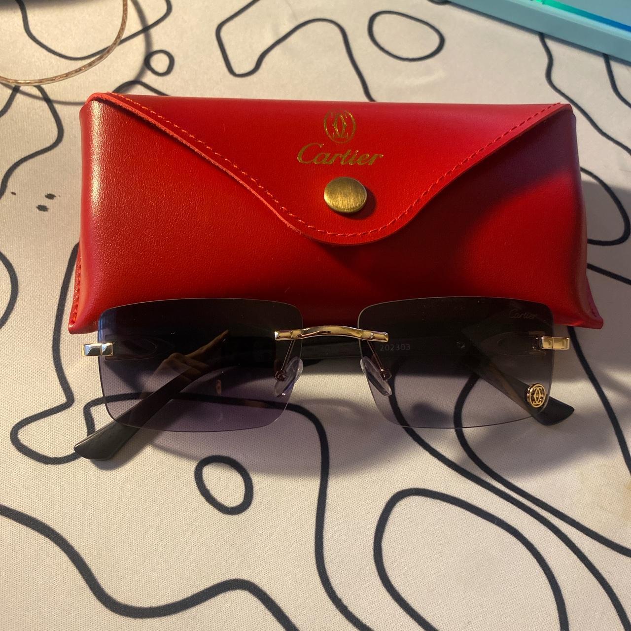 cartier glasses red