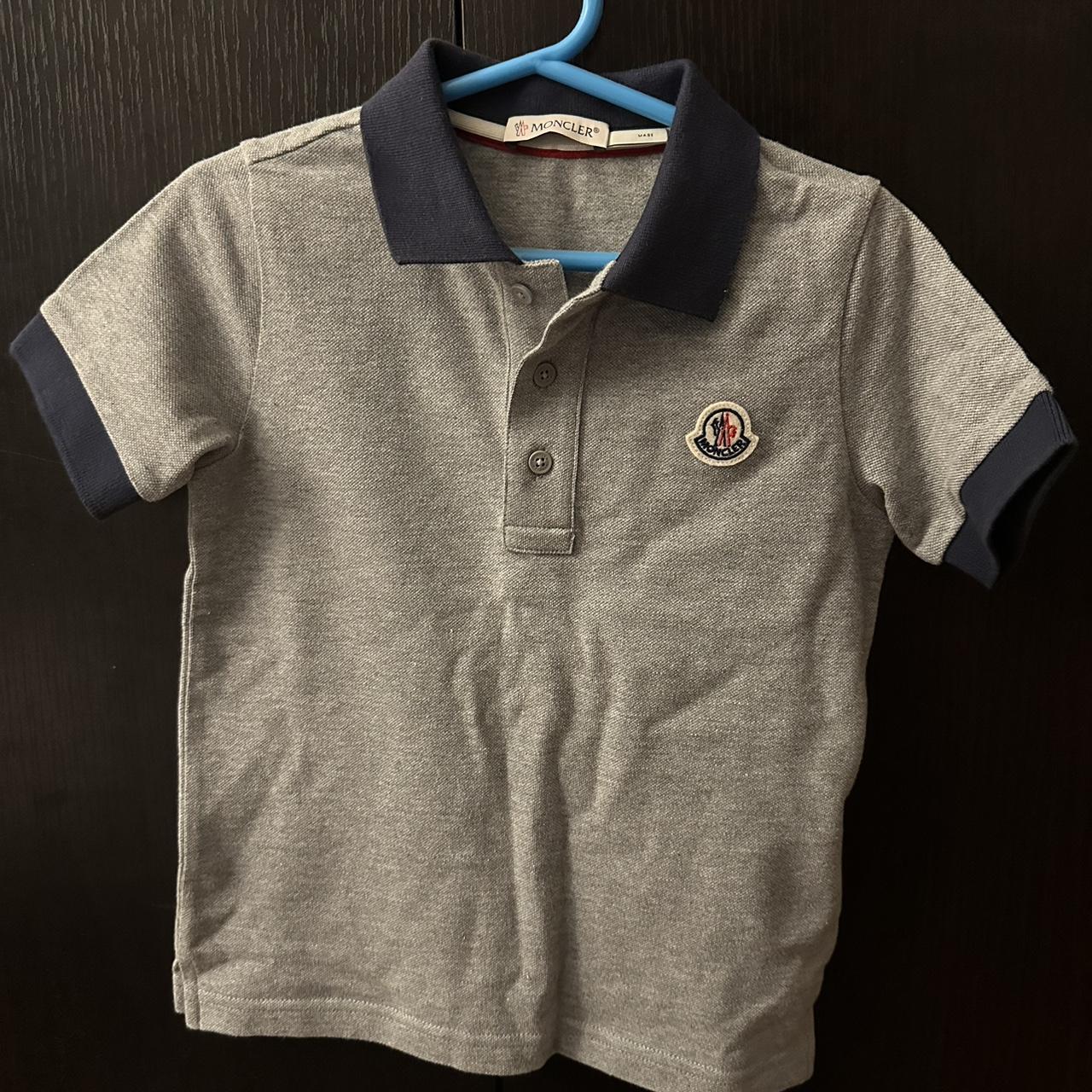 Moncler baby collar shirt 👕 Size 5Y honestly tho... Depop