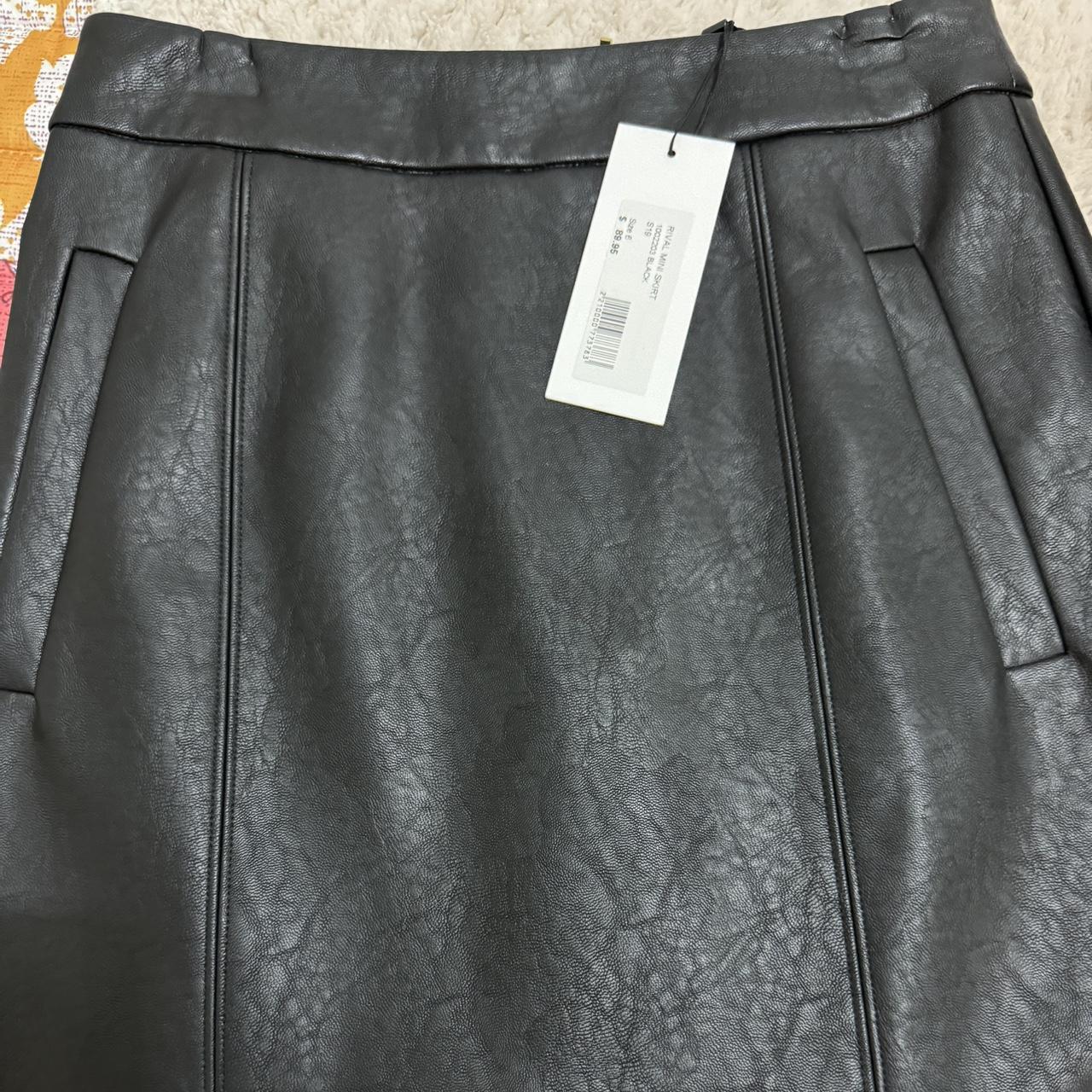 Sheike leather skirt Brand new with tags Size 6 - Depop