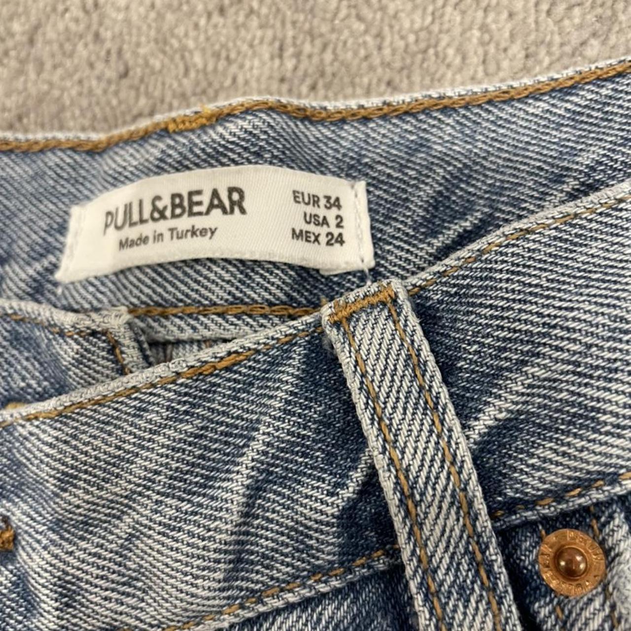 Pull and bear denim shorts size 6 Depop