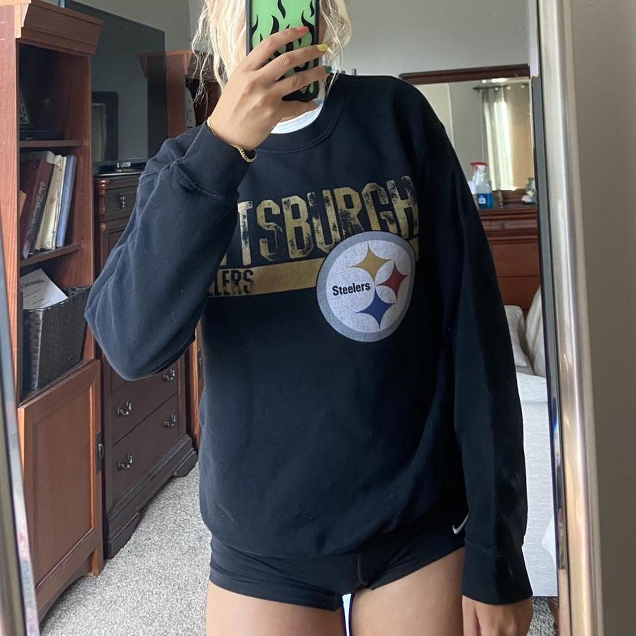 Pittsburgh Steelers Sweatshirt Nice Graphic On Front - Depop