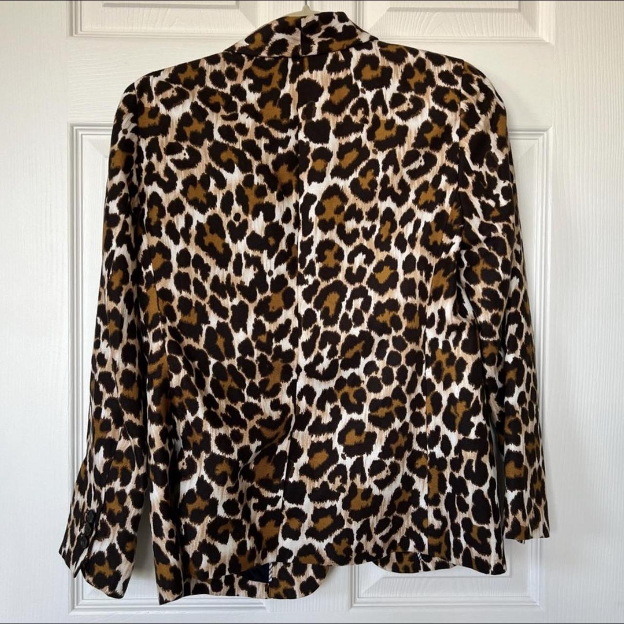 J crew hot sale leopard jacket