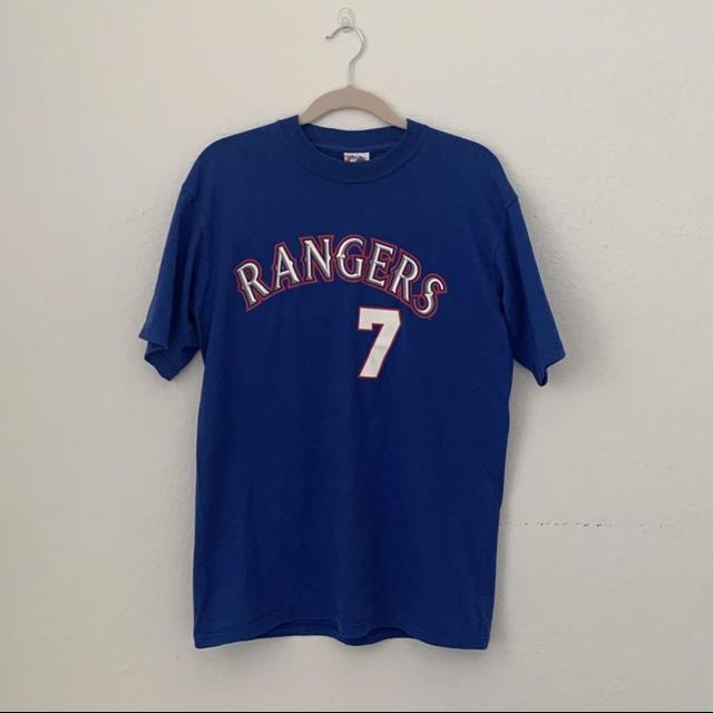 Vintage 1999 Texas Rangers Ivan Rodriguez T shirt - Depop