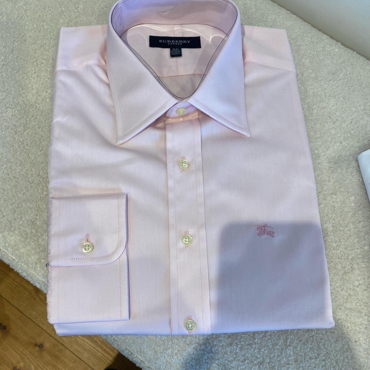 Burberry Men's Pink Shirt | Depop