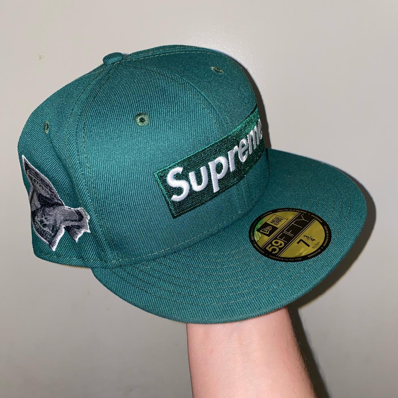 Supreme Money Box Logo New Era Green #supreme - Depop