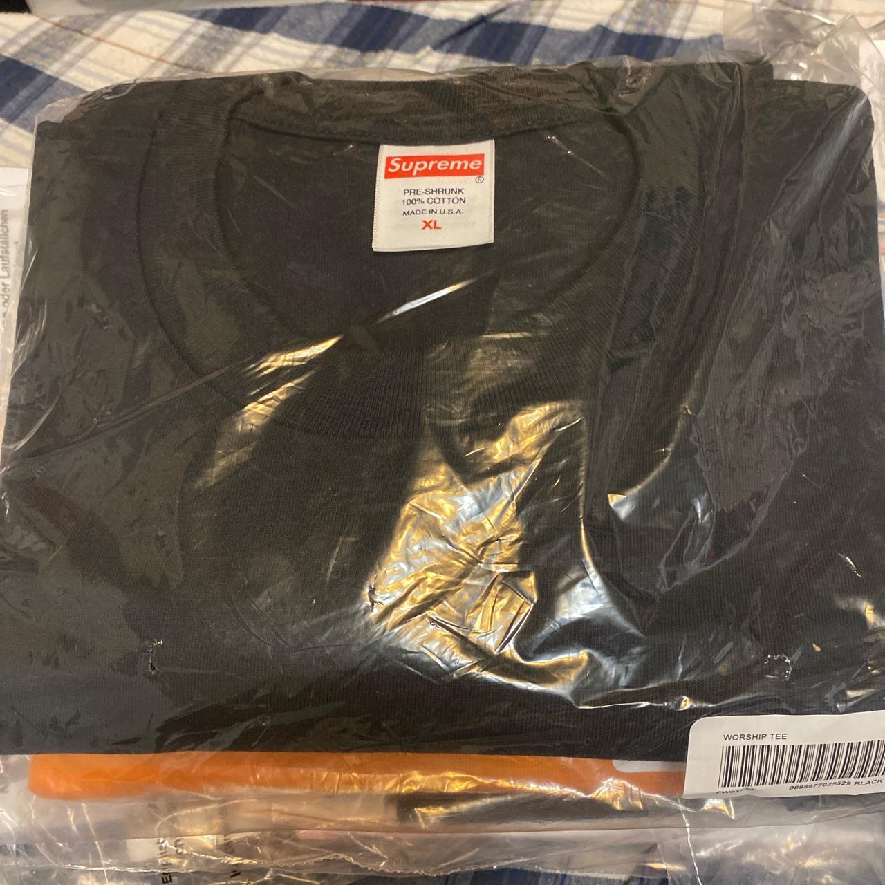 Supreme Worship Tee Size XL Black brand new in bag... - Depop