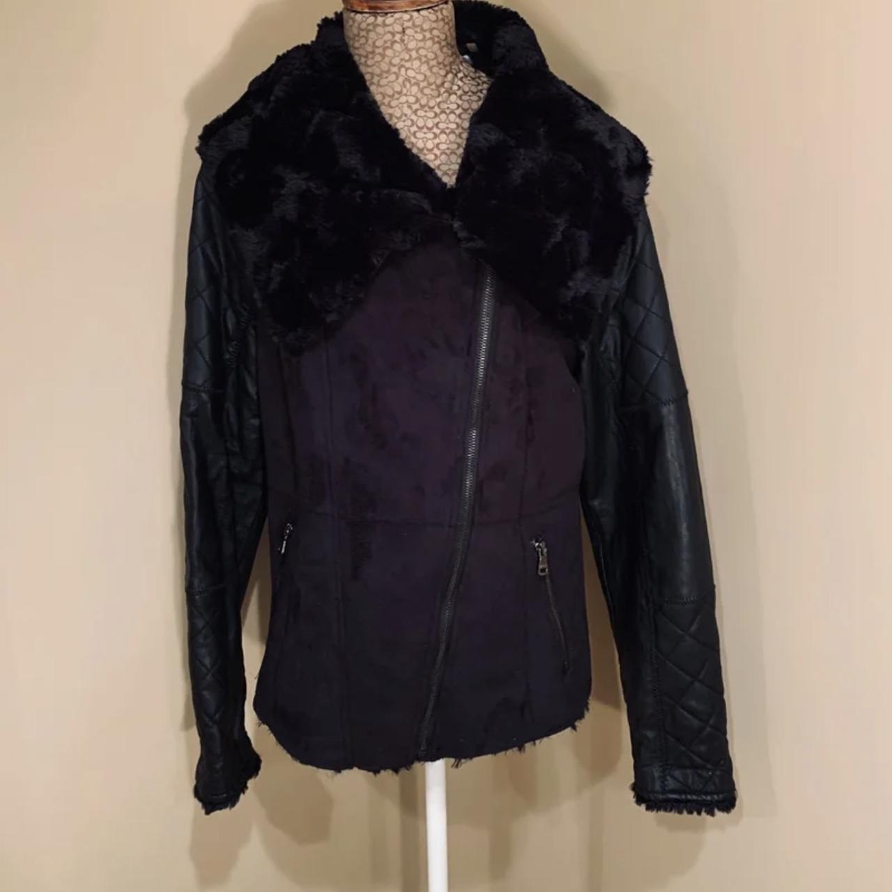 Jessica simpson 2024 faux leather jacket