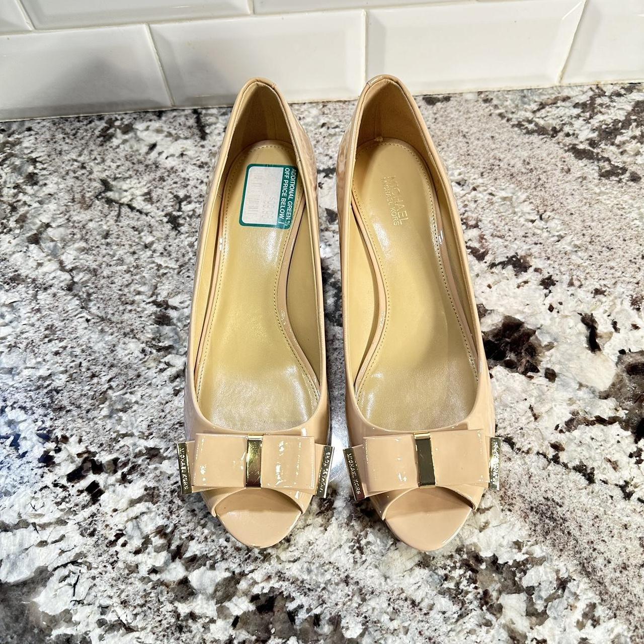 Michael kors discount yellow wedges