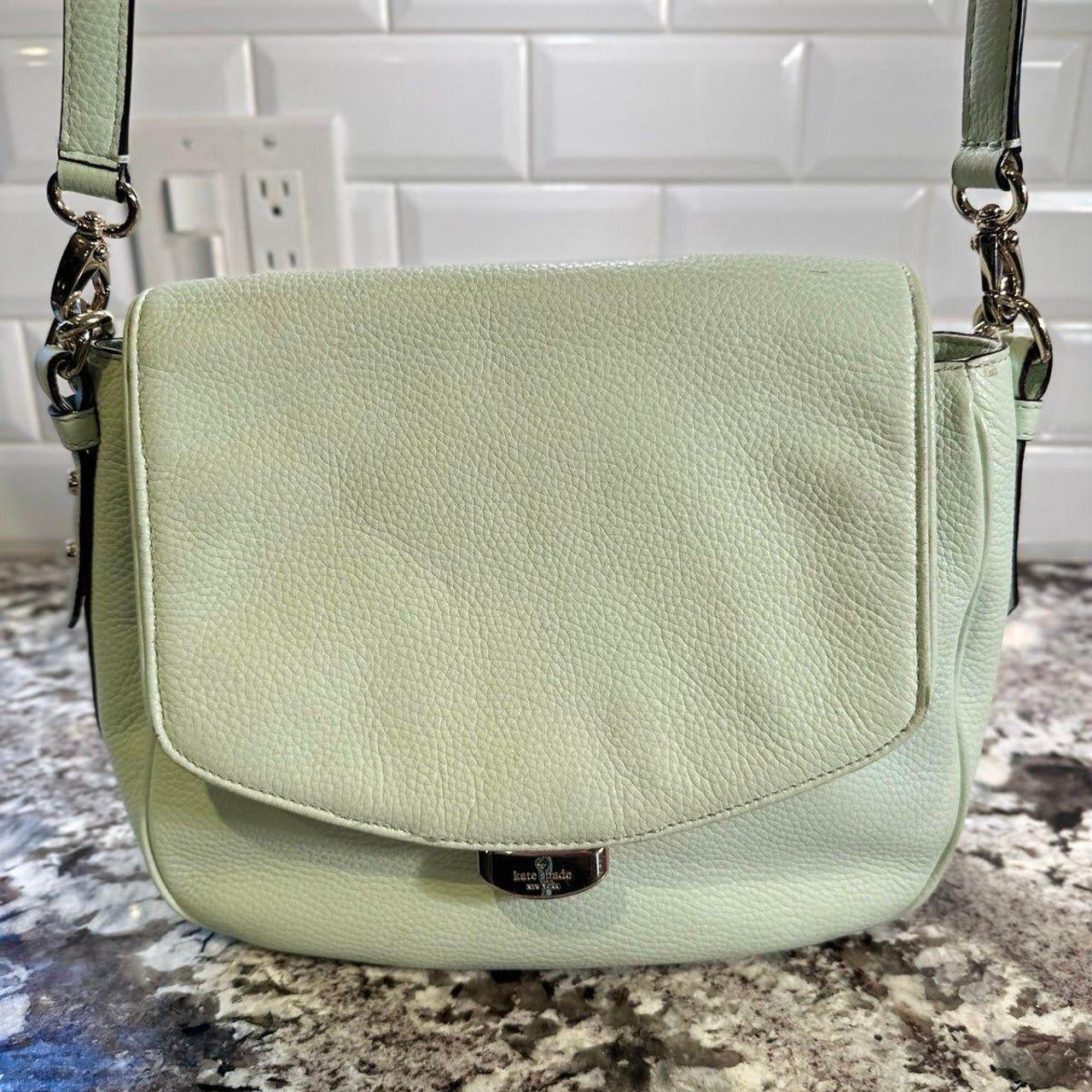 KATE SPADE Mint Green Pebbled retailer Crossbody