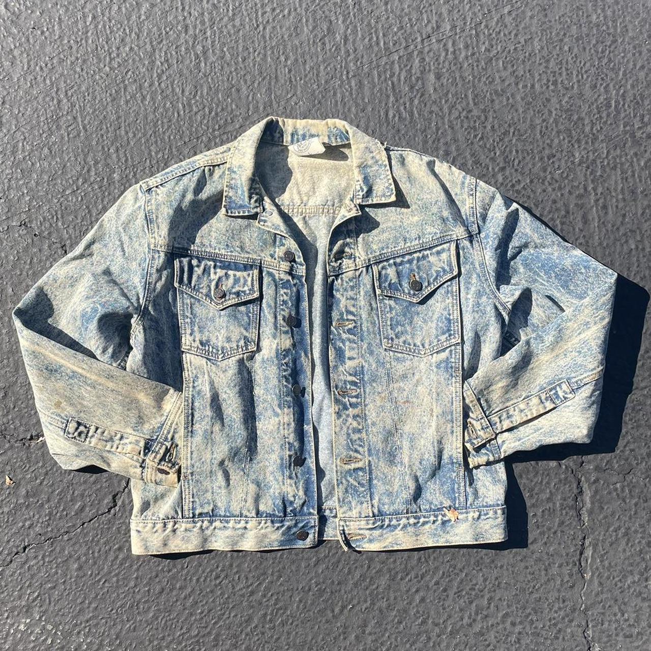 Denim Jacket Vintage Acid Wash Jacket Are A Bit Of - Depop