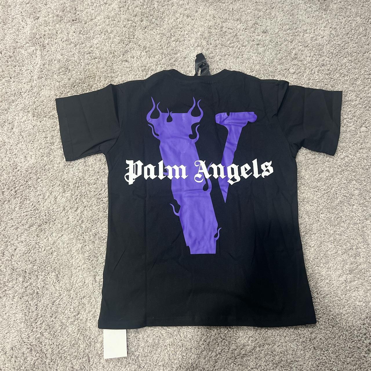 Vlone Palm Angels T-shirt Purple Black