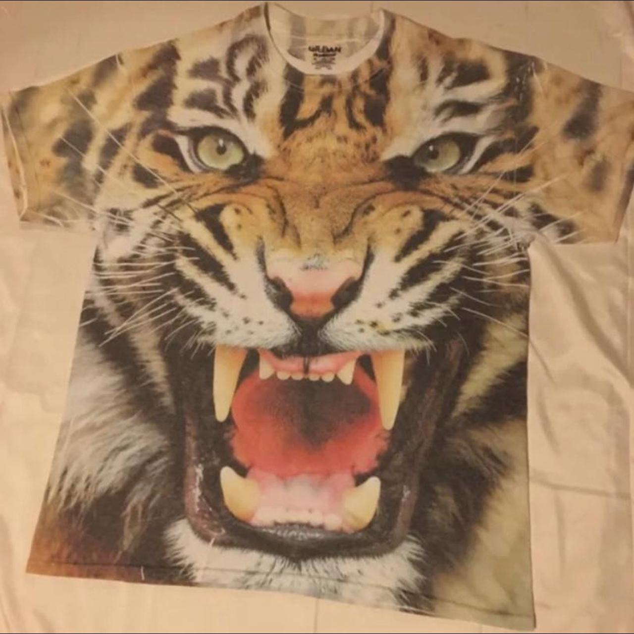 Vintage Tiger Shirt Tiger Face Shirt Tiger Shirt Tiger 