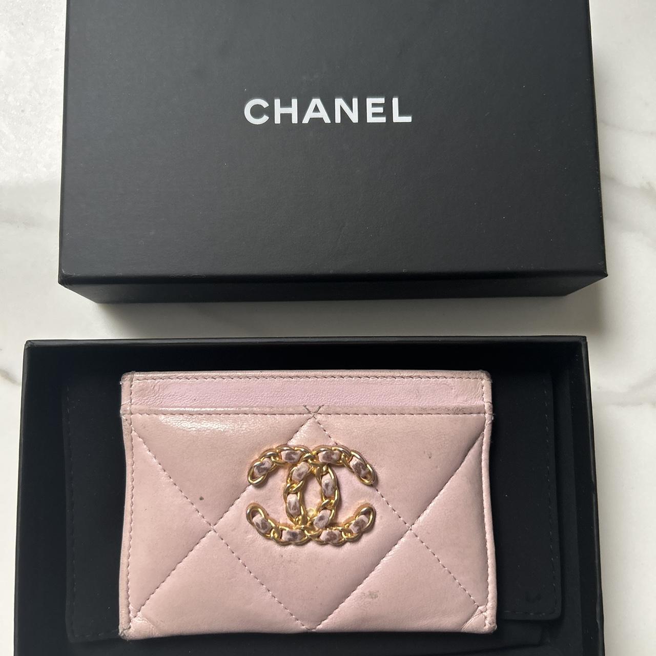 Chanel 2021 2021 Chanel 19 Card Holder Card Holder - Pink Wallets