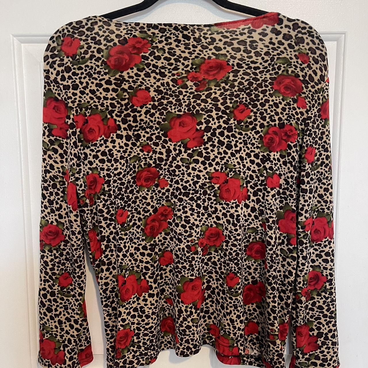 No Boundaries Women's Blouse - Multi/Red - XL – N… - image 3