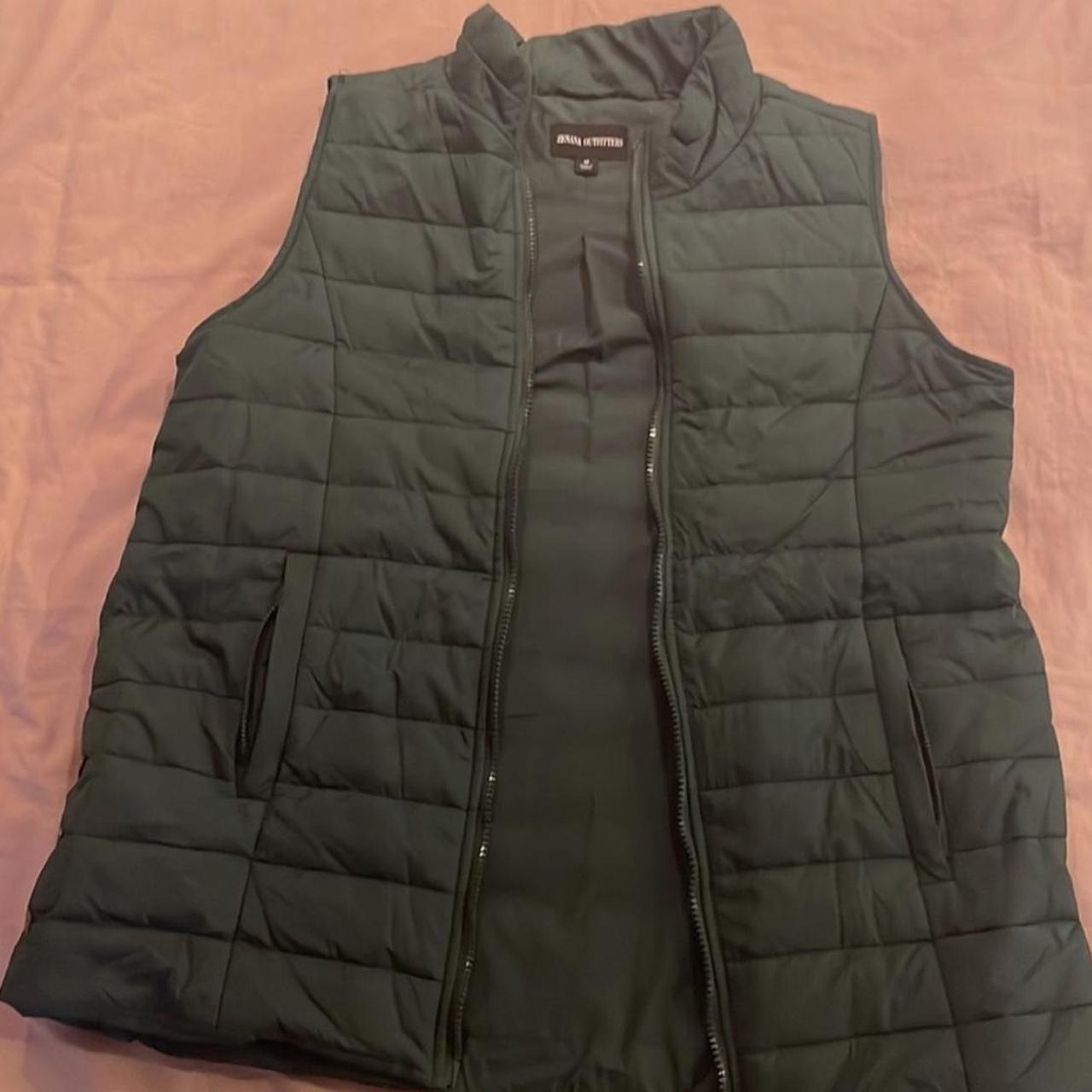 Green zenana vest medium fits large no... - Depop