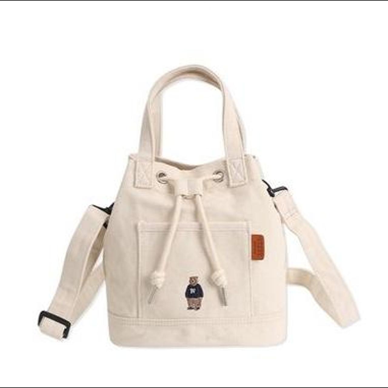 【WHO.A.U】Steve Bucket Bag WHO A.U Steve Canvas Bucket Bag Like new without | Depop