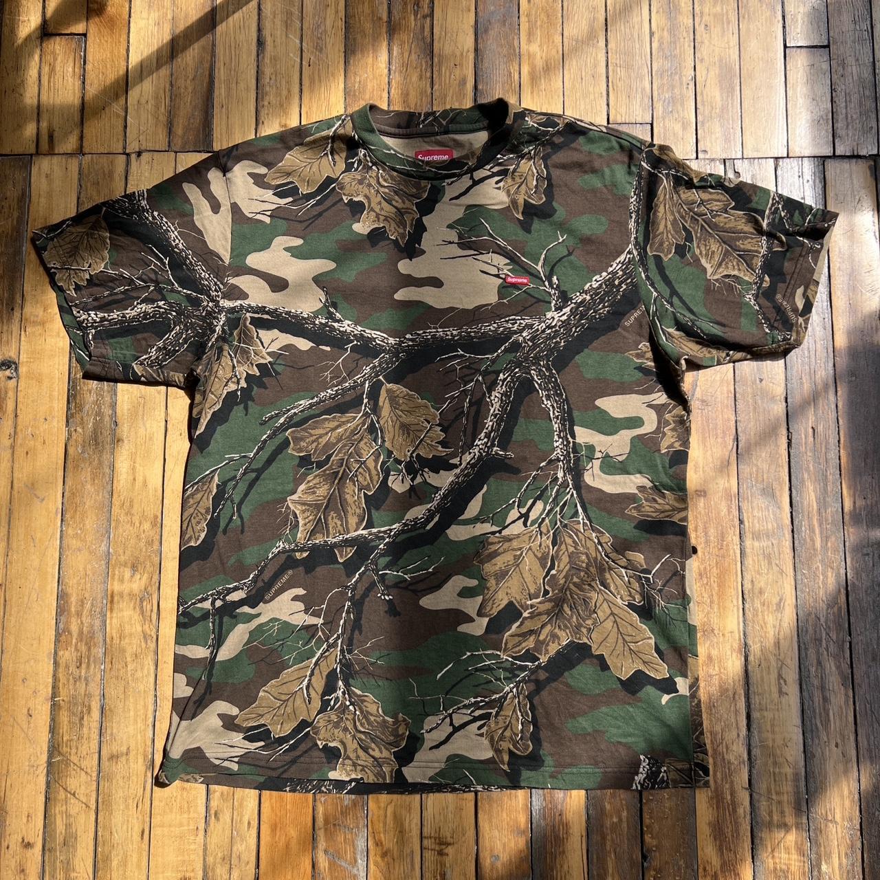 Supreme camo t deals shirt