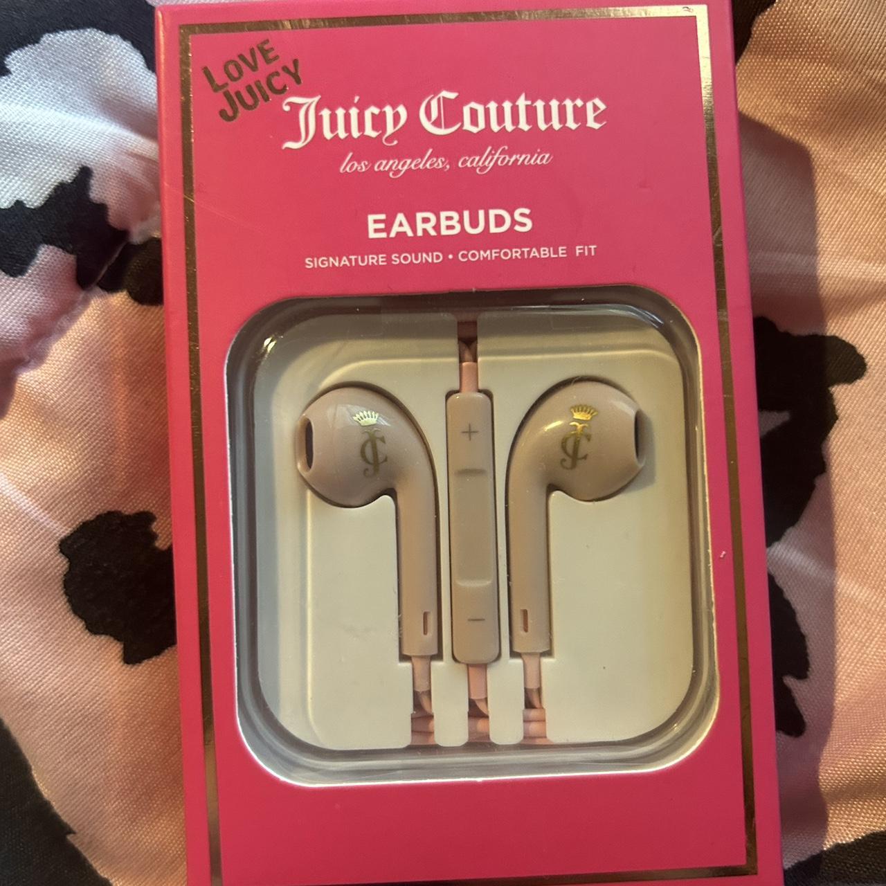 juicy couture earbuds brand new plug 3.5MM y2k... Depop