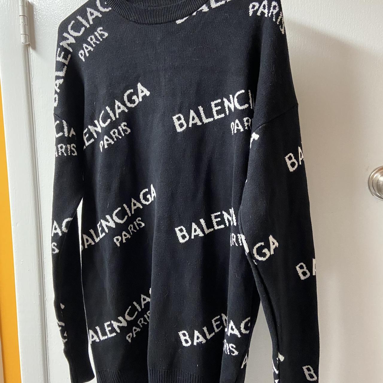 Balenciaga Men s all over logo sweater. Orig 1500