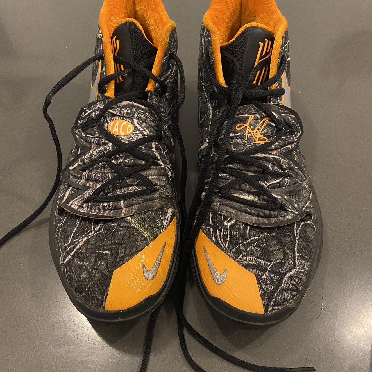 Kyrie 5 camo orange best sale