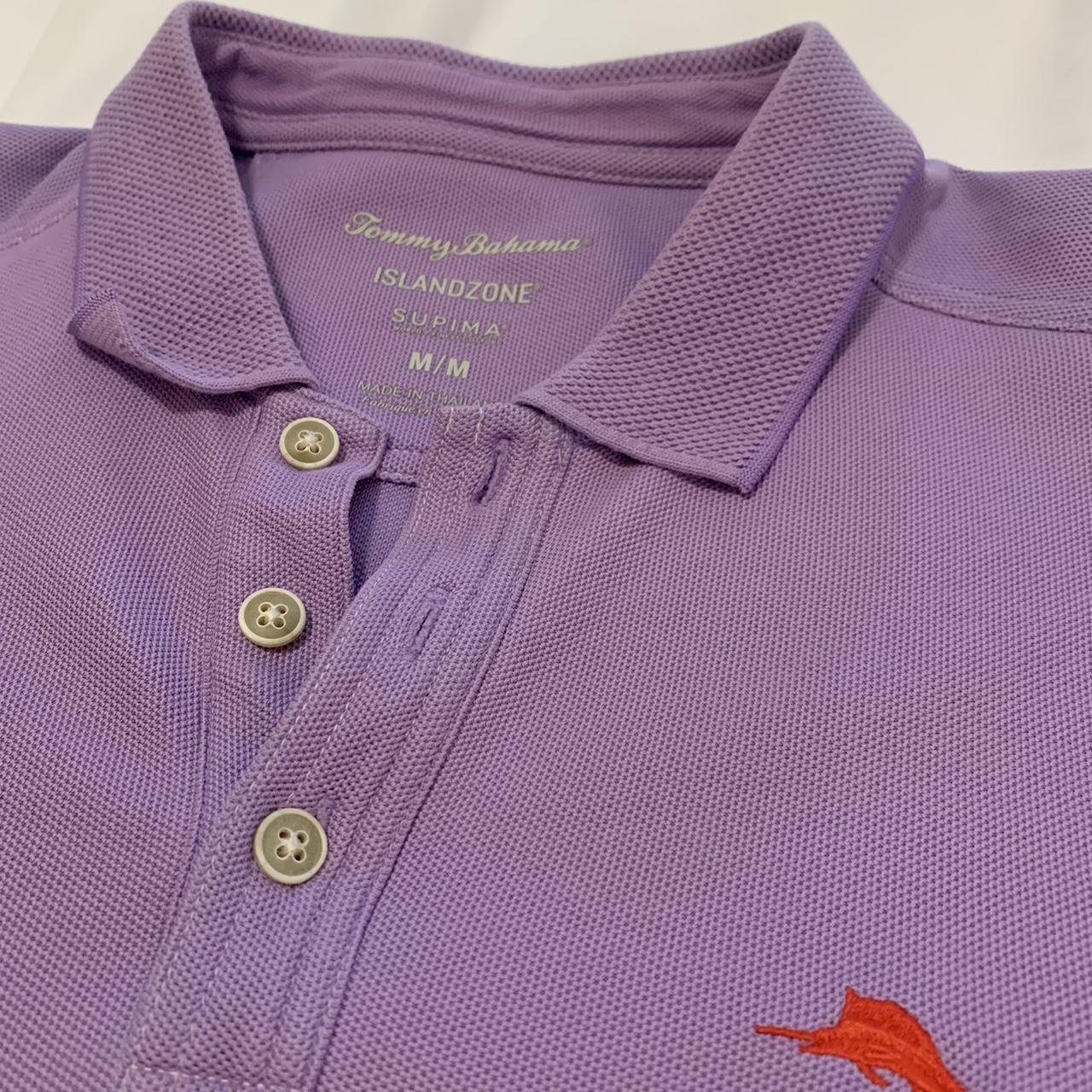 Purple tommy bahama island zone athletic polo golf... - Depop