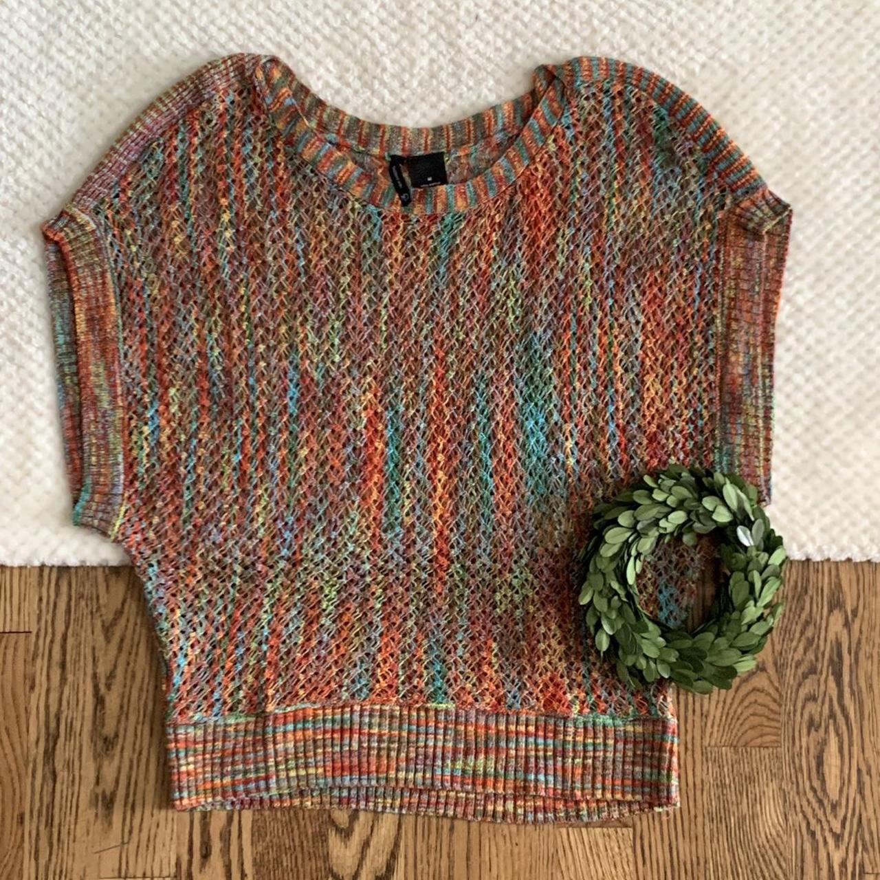 nknit mix color KNIT shirt