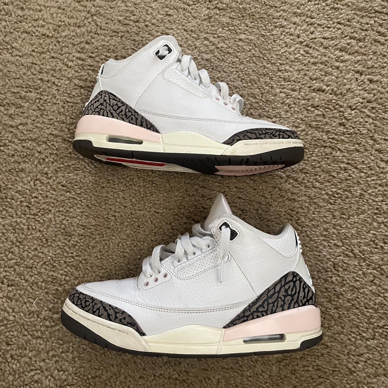 Jordan 3 ‘Neapolitan’ 8.5W - 7y/7M ‼️‼️ The laces... - Depop