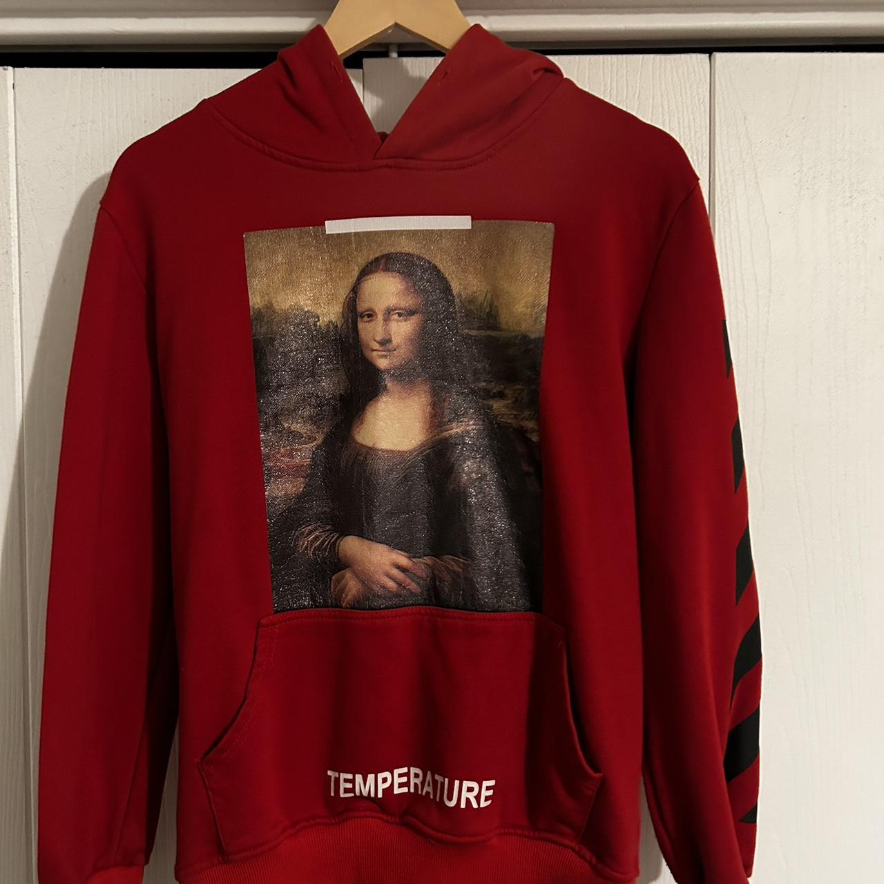 Mona lisa red off white hoodie Missing draw... - Depop