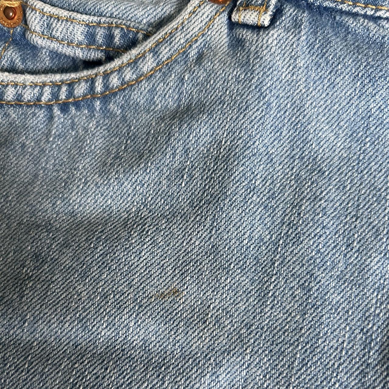 Denim skirt Size 8 petite Small mark shown in... Depop