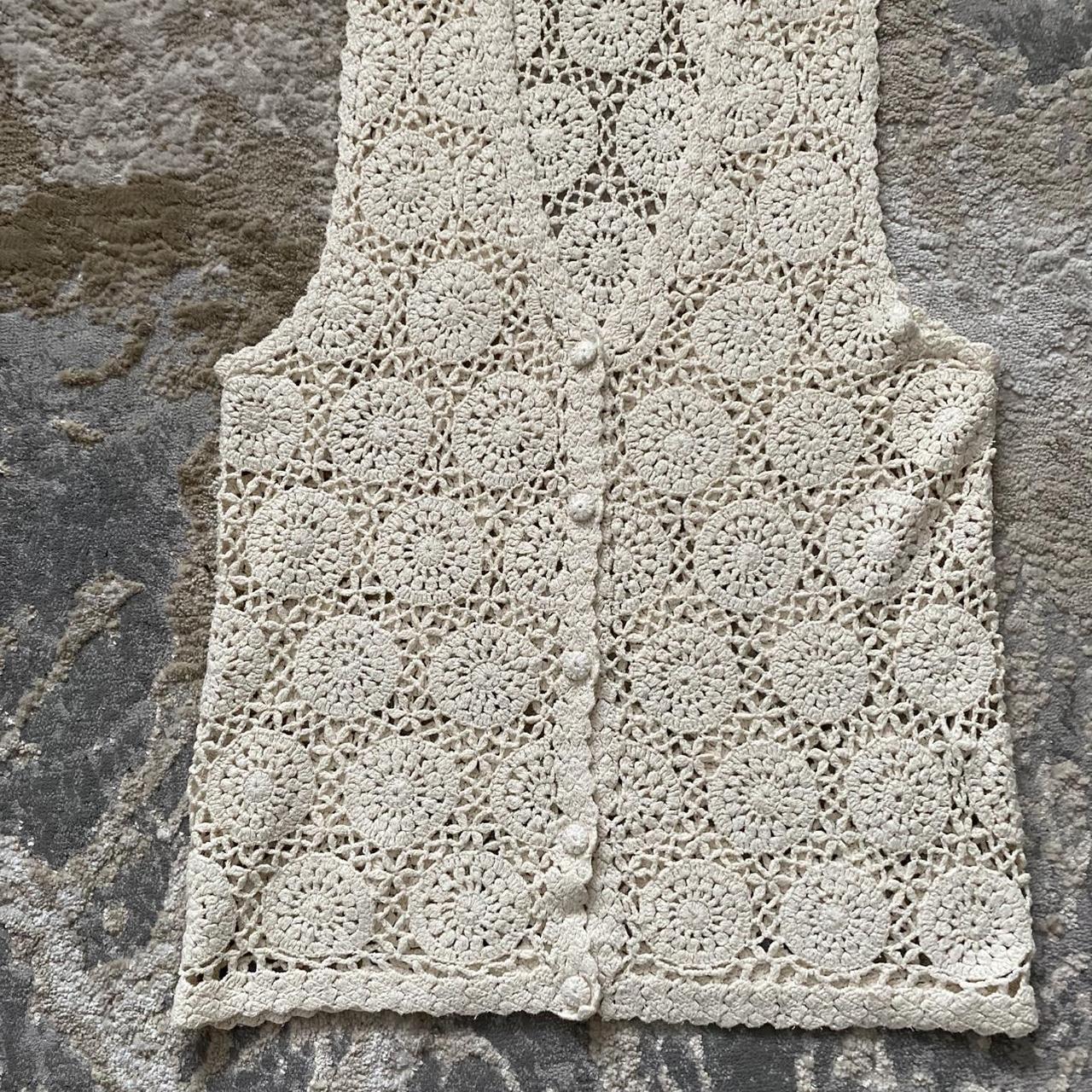 Petite Sophisticate Women's Vest - Cream/White - … - image 1